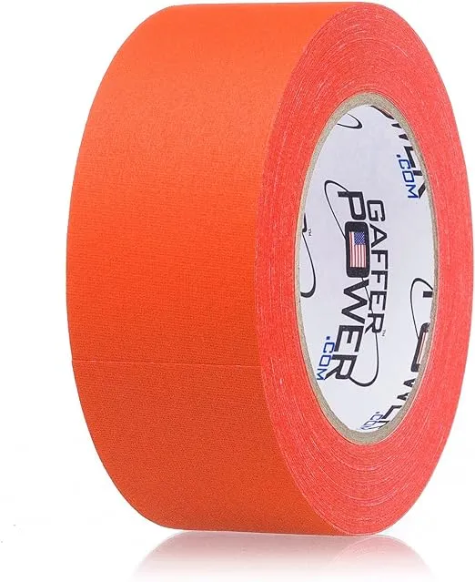 Gaffer Tape, 2 Inch x 30 Yards - Fluorescent Orange