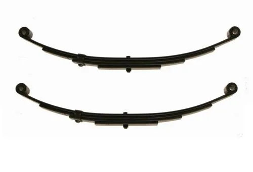 LIBRA Trailer Leaf Spring 4 Leaf Double Eye 1750lbs Cap for 3500lbs Axle -Set 2