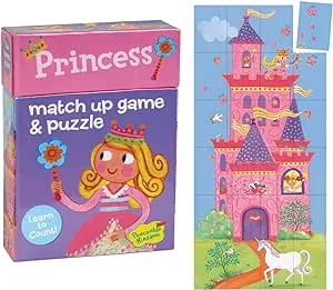 EUC!  2010 Peaceable Kingdom &#034;Princess&#034; Match Up Memory Game &amp; Puzzle