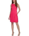 Tommy Hilfiger Women's Hopsack Weave A-line Dress