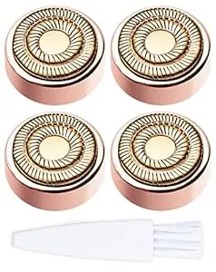 Replacement Heads for Finishing Touch Flawless Facial Hair Remover Shaver for Women, Gen 2, Rose Gold - Pack of 4