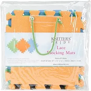 Knitter's Pride Lace Blocking Mats (9 Pack), Colors may vary