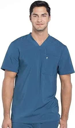 Caribbean Cherokee Scrubs Infinity Mens V Neck Top CK910A CAPS Antimicrobial