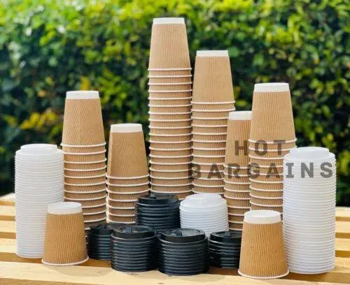 Paper Cups, 150 Pack 8 oz Paper Cups, Paper Coffee Cups 8 oz, Hot Cups Paper ...