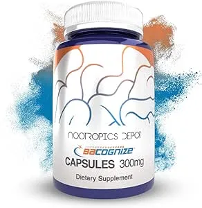 BaCognize Bacopa Monnieri Capsules, Nootropic Brain Booster, 300mg, 240-Count