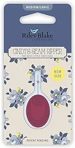 "Seam Ripper, Cindy's Best Little Unpicker for Riley Blake - Med / Large RED"