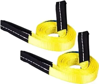 Lifting Slings Straps 8 Foot by 1 inch 1333 lbs Capacity  Assorted Colors 