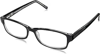 Foster Grant James Multifocus Reading Glasses Black/Transparent 1.75 x