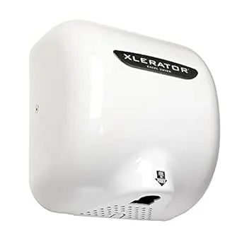 Excel Dryer XL-BWV-ECO Hand Dryer XLERATOR XL-BW-ECO Automatic, Surface-Mounted, White Thermoset (BMC) Cover, 208-277V Standard Nozzle