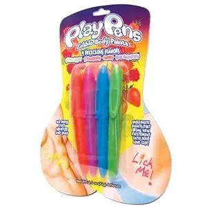 Hott Play Pens Edible Body Paints - 4 pack