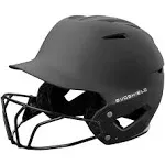 EvoShield XVT 2.0 Matte Fastpitch Batting Helmet with Facemask CHARCOAL LG | XL