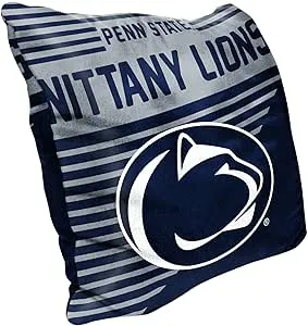 Northwest NCAA Penn State Nittany Lions Velvet Striped Throw Pillow,16x16