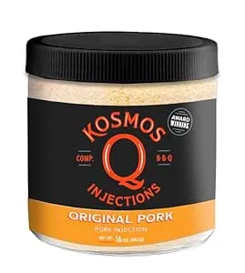 Kosmos Q Original BBQ Pork Injection - 16 Oz Injection Marinade for Pulled Pork, Brisket, Chops, Ribs & Tenderloin - Barbecue Seasoning Made in the USA (Pork)