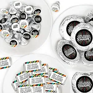 Still Got Class - High School Reunion Party Candy Favor Sticker Kit - 304 Pc