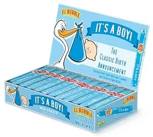 It's a BOY Classic Birth Announcement Bubble Gum Cigar (Pack of 36)