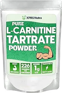 XPRS Nutra L Carnitine L Tartrate Powder - Premium Pure L Carnitine Tartrate - L-Carnitine Powder - Vegan Friendly Bulk L Carnitine Powder - Amino Acid L Carnitine Supplement (8 Ounce)