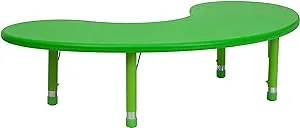 Flash Furniture Half-Moon Classroom Activity Table