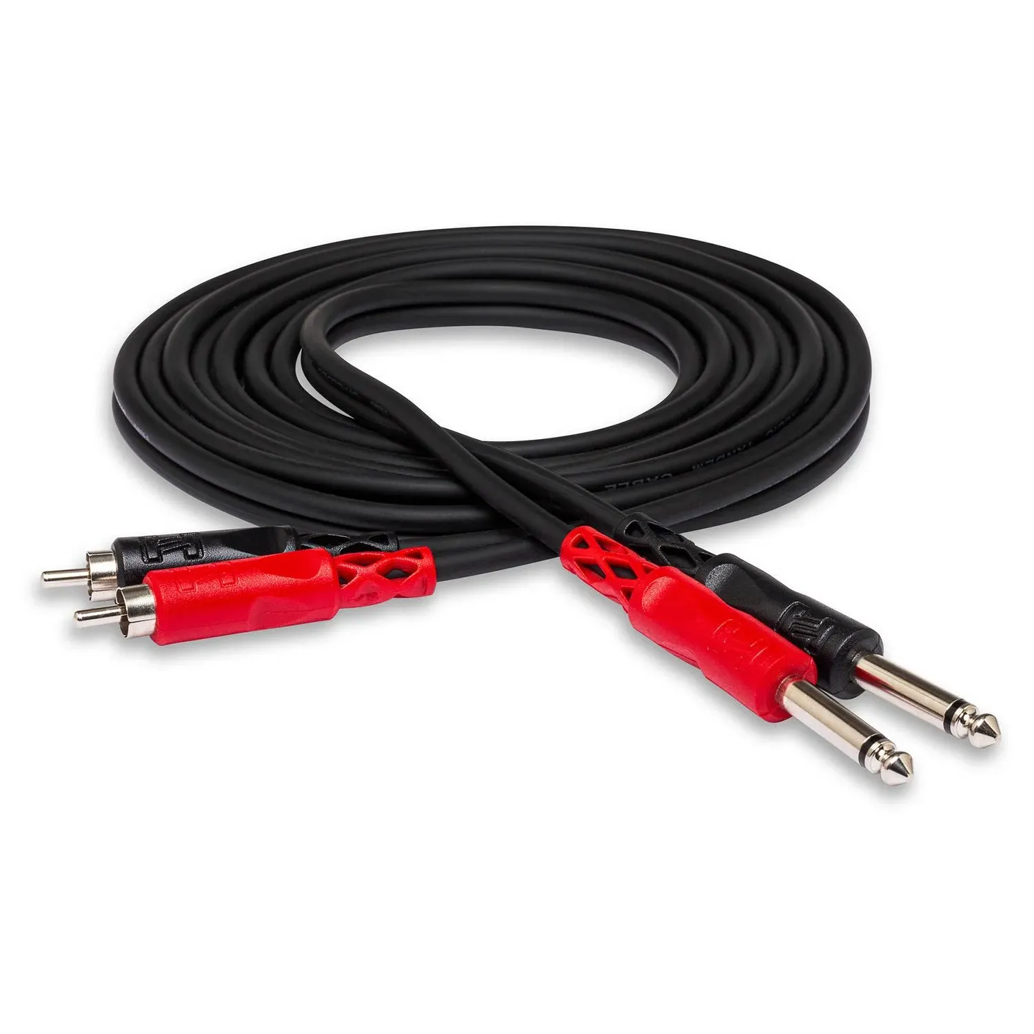 Hosa CPR-201 3.3 Foot Dual RCA (M) to 1/4" Mono (M) Cable