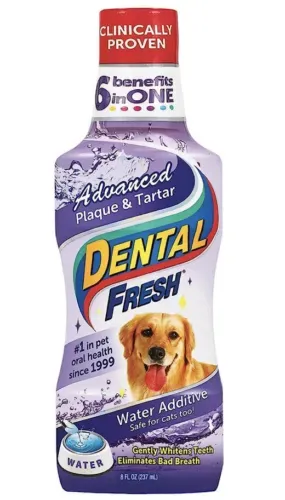 Dental Fresh Water Additive – Advanced Plaque and Tartar Formula for Dogs &amp; Cats