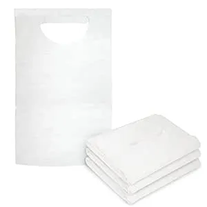 100 Pack Disposable Waterproof Bibs for Adults Dining Cloth Protectors