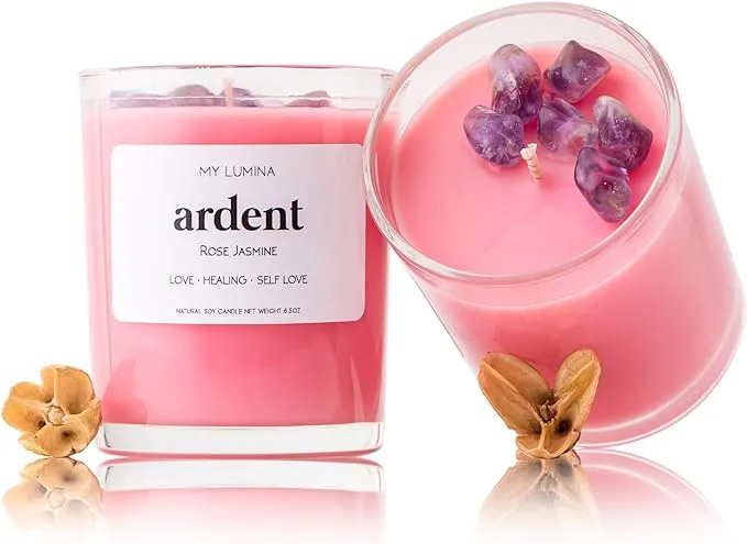 My Lumina Ardent Love Pink Candle - Romantic Sweet Love Candle Natural Soy Wax ...