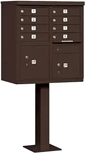 Salsbury Industries 3308BRZ-U 8 A Size Doors, United States Postal Access Type I Cluster Box Unit, Bronze