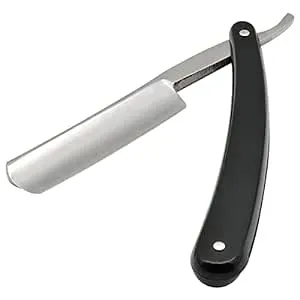 Union Razors SR3 Straight Edge Razor with Smooth Black Handle