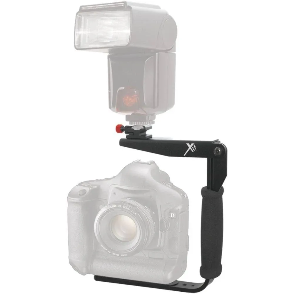 Pro Series 180 Quick Flip Rotating Flash Bracket, for Camcorders and DSLR