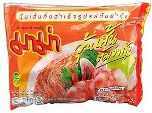 MAMA Bean Vermicelli Tom Yum Koong (Shrimp) Flavor Oriental Style Instant Ramen (10 Pack)