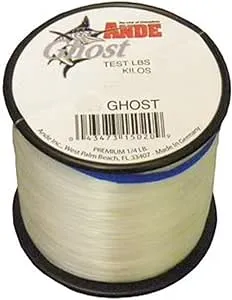 Ande G14-50C Ghost Monofilament Fishing Line, 1/4-Pound Spool, 50-Pound Test, Clear Finish