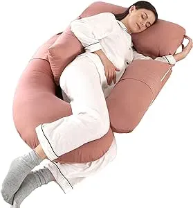 Pregnancy Pillows for Sleeping Detachable U Shaped Full Body Pillow HINAPRAM ...