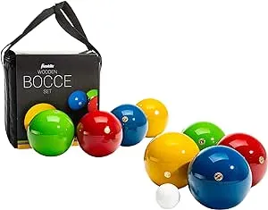 Franklin Sports Wooden 100mm Bocce Ball Set