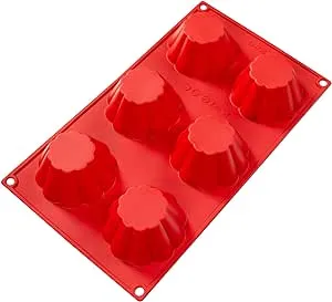 3.7oz Brioche Silicone Baking Mold, Fat Daddio's