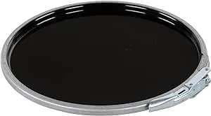 Vestil LID-STL-LL Steel Lever Lock Pail Lid, for 5 gallon, Black