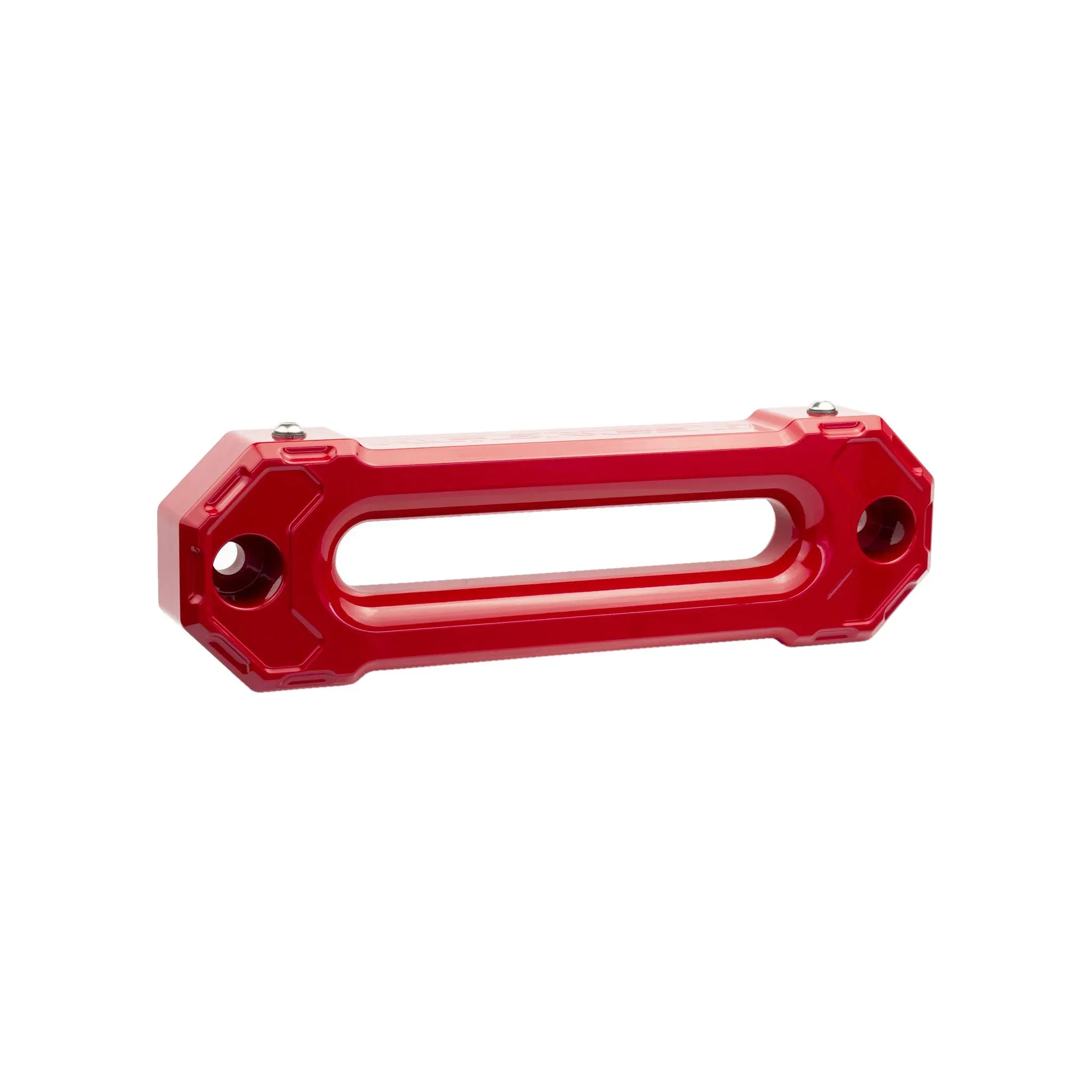 Agency 6 Hawse Fairlead - 1.5" Thick (10" Hole spacing) - Billet Aluminum Fairlead for Synthetic Winch Line, Stainless Hardware Included - Made in The USA (Red)