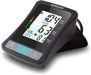 HealthSmart Digital Select Arm Blood Pressure Monitor with Automatic Upper Arm Cuff that Displays Blood Pressure, Pulse Rate and Irregular Heartbeat, Stores up to 120 Readings for 2 Users