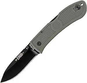 Ka-Bar 4062FG, Dozier Folding Hunter, Foilage Green, Black Clip, Straight Edge