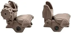 TACBRO Polymer Flip-up Front and Rear Sight - Tan with One Free TACBRO Aluminum Opener(Randomly Selected Color)