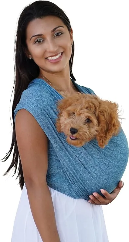 Pet Katan Pet Carrier for Small to Medium Pets - Cat and Dog Soft Pet Carrier Sling - Pawquamarine Small