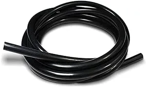 10ft Universal 3MM 1/8&#034; Vacuum Air Silicone Hose Line Tube 3mm Thickness Black