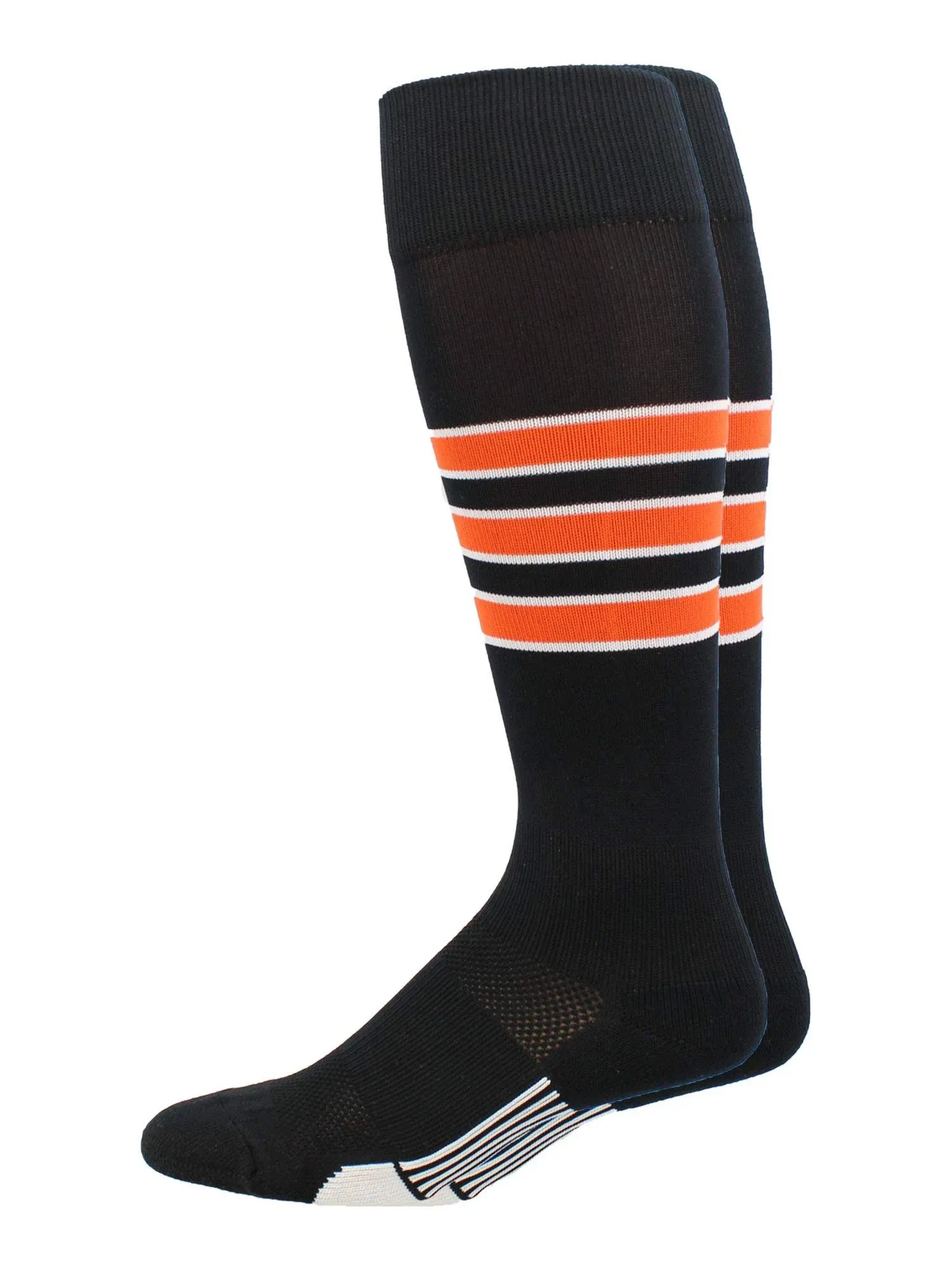 MadSportsStuff Dugout 3 Stripe Baseball Socks Over The Calf Length (Multiple Colors)