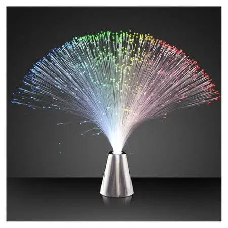 Light Up Fiber Optic Party Centerpieces with Color Changing LED Lights (Set of 12)