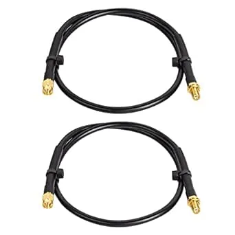 SMA Cable 2PCS SMA Male to SMA Female 2ft RG58 Cable for SDR Equipment Antenn...