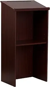 AdirOffice 661-01 Wood Stand-up Podium Lectern - Mahogany