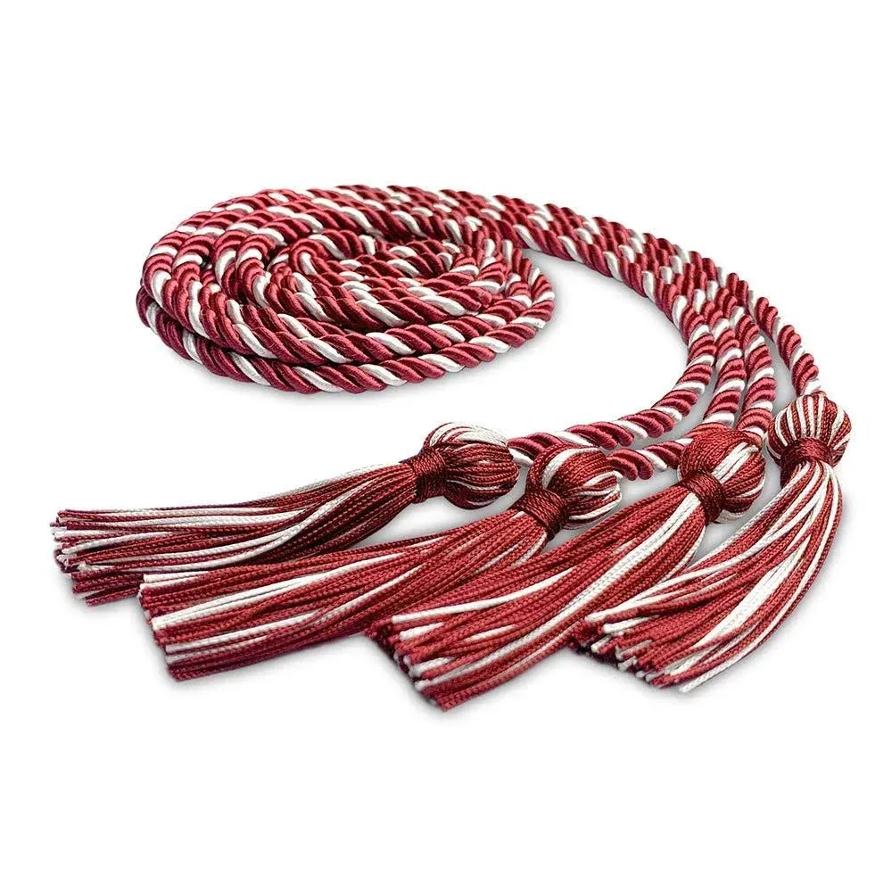 Endea Graduation Double Honor Cord Two-color (Red/White)