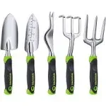 WorkPro Garden Tool Set 5 Pieces Gardening Work Gifts Cast Aluminum Outdoor Hand