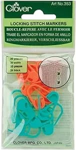 Clover Lock Ring Markers, 20/pkg