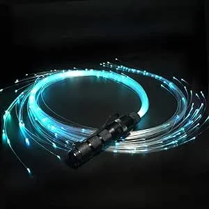 Fiber Optic Whip, LED Fiber Optic Dance Whips - 360° Swivel Pixel Rave Whip Toy - Super Bright More than 40 Color Effect Modes - Light up Dancing, Party, Music Festival, Christmas Carnival