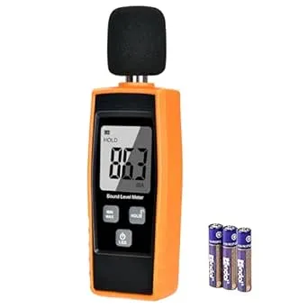 VResourcing Hand-Held Sound Level Meter,V-Resourcing 30130 dB Decibel Noise Measurement Tester with Backlight Digital LcD Display for Indoor