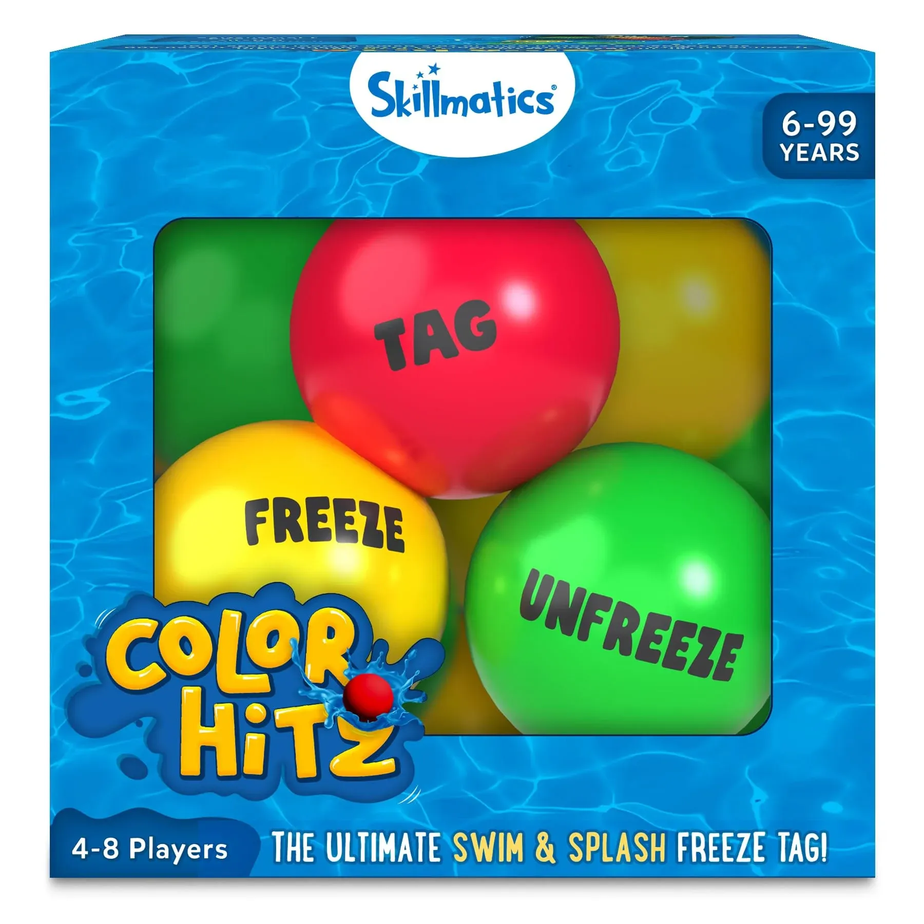  Color Hitz Pool Toys - Swim &amp; Splash Freeze Tag, Perfect for Swimming Pool &amp; 